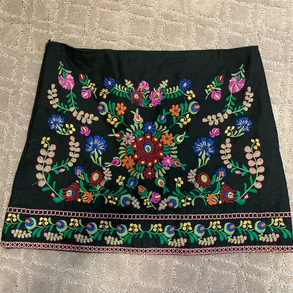 Beautiful Embroidered Mini Skirt